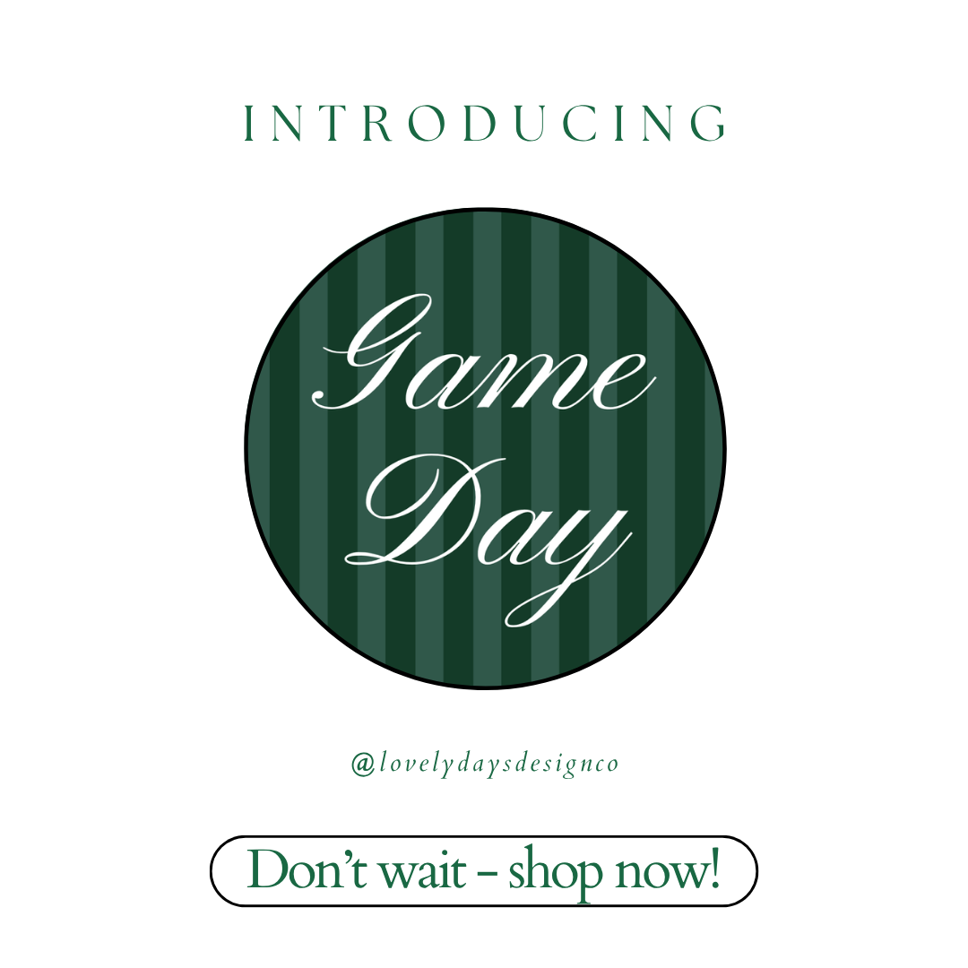 The Dark Green Game Day Button