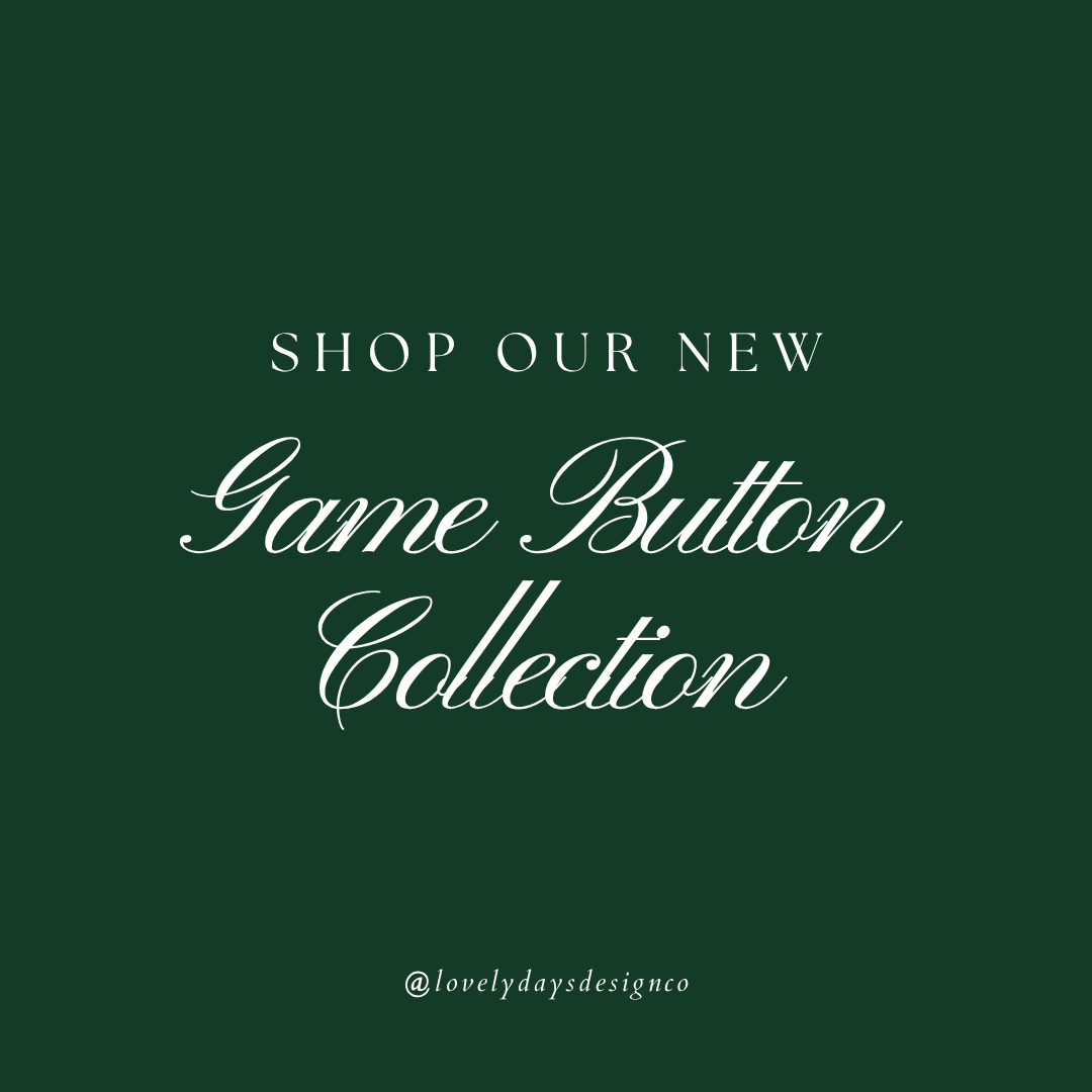 Promotional text for a 'Game Button Collection' on a green background with white text.