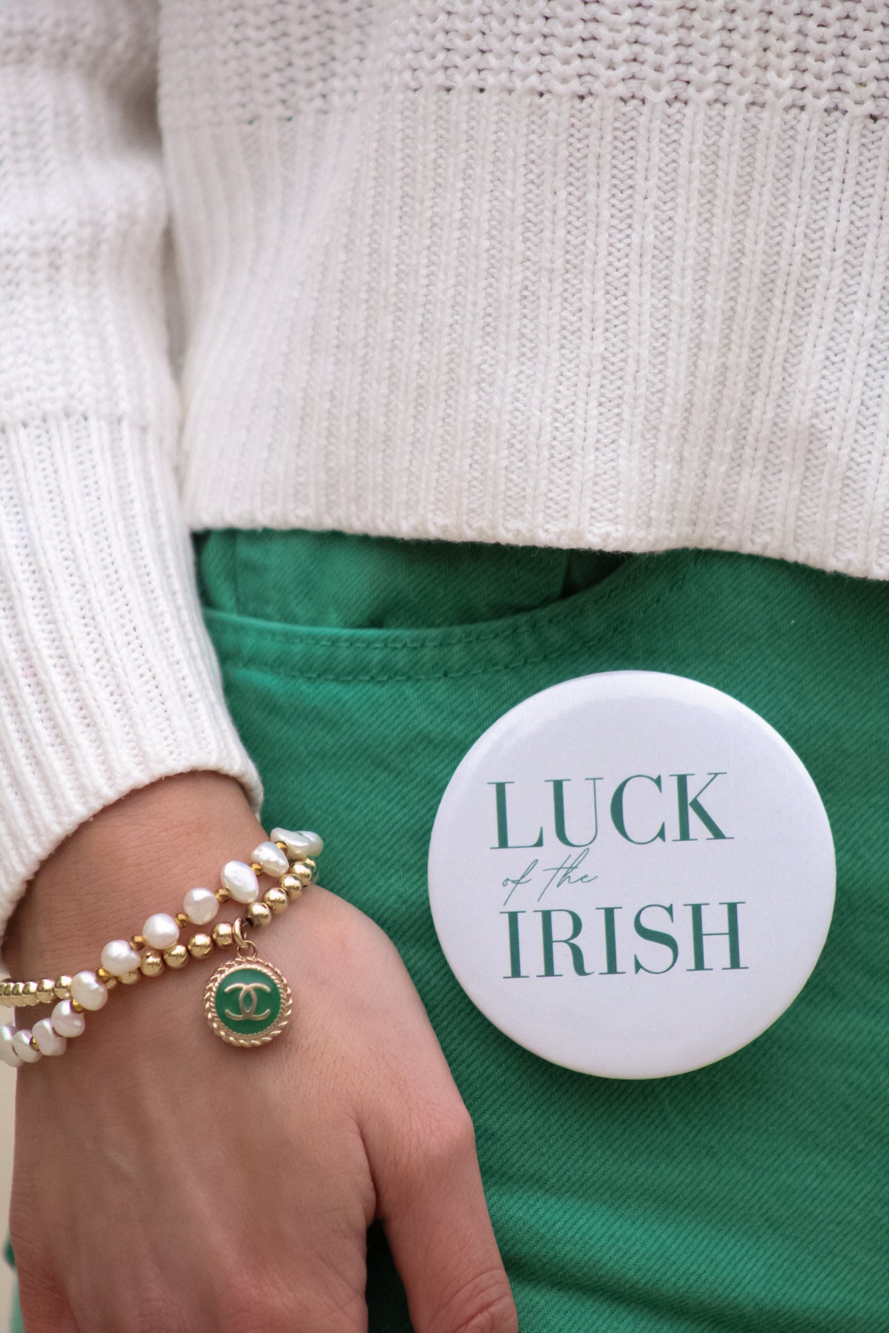 Luck of the Irish Collection: "Luck of the Irish" Pinback Button