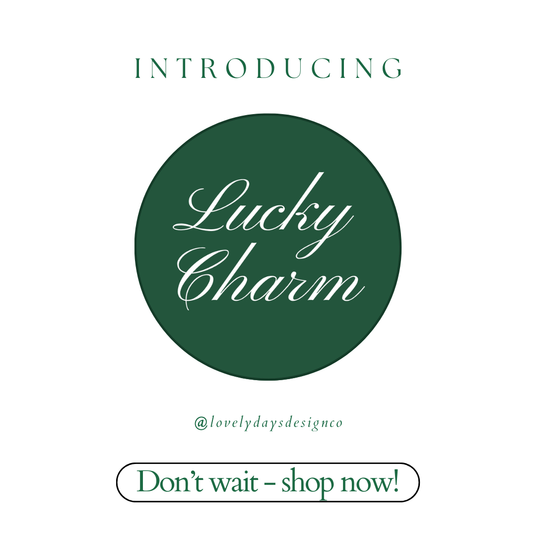 Luck of the Irish Collection: "Lucky Charm” Dark Green Pinback Button